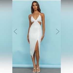 Hello Molly - Vibrant Night Sequin Midi Dress